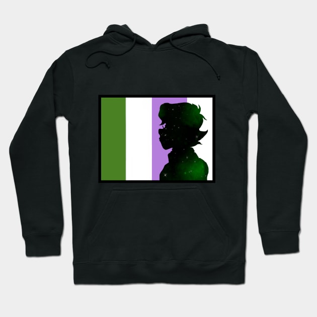 Galaxy Pidge Genderqueer Pride Hoodie by QZineArt